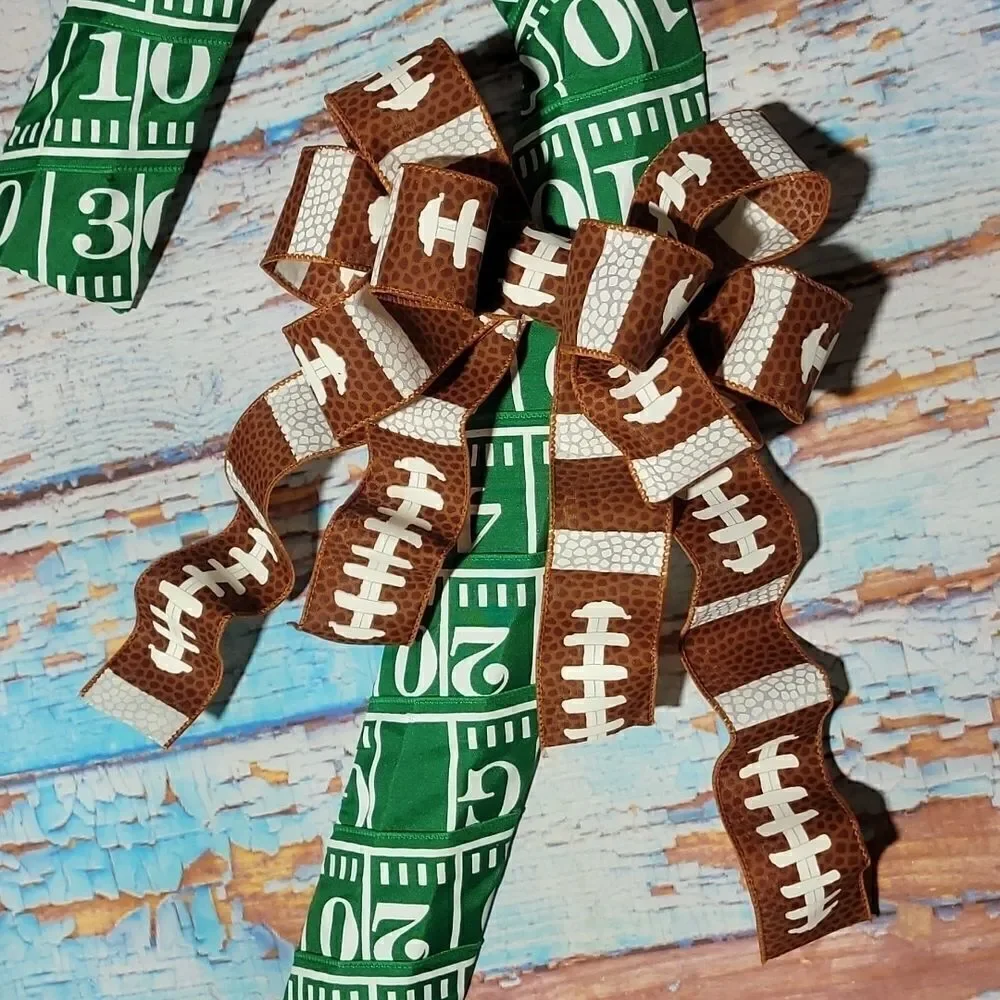 Football Candy Cane Wreath Winter Christmas Wreath